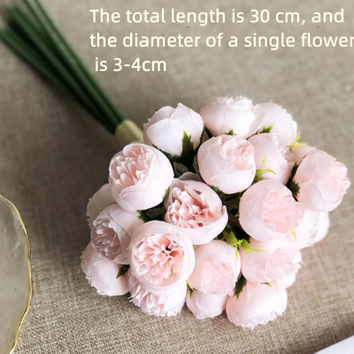 1 Bunch Silk Peony Bouquet Artificial Rose Flower 27 Flower Heads Artificial Peonies Flower For Home Wedding Party Centerpieces Arrangements Bridal Shower Decorations