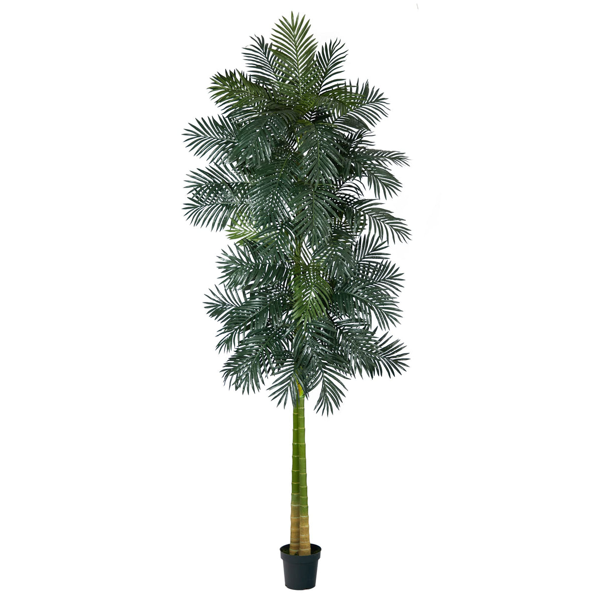 Nearly Natural 4 ft Artificial Golden Cane Palm Tree with Nursery Pot