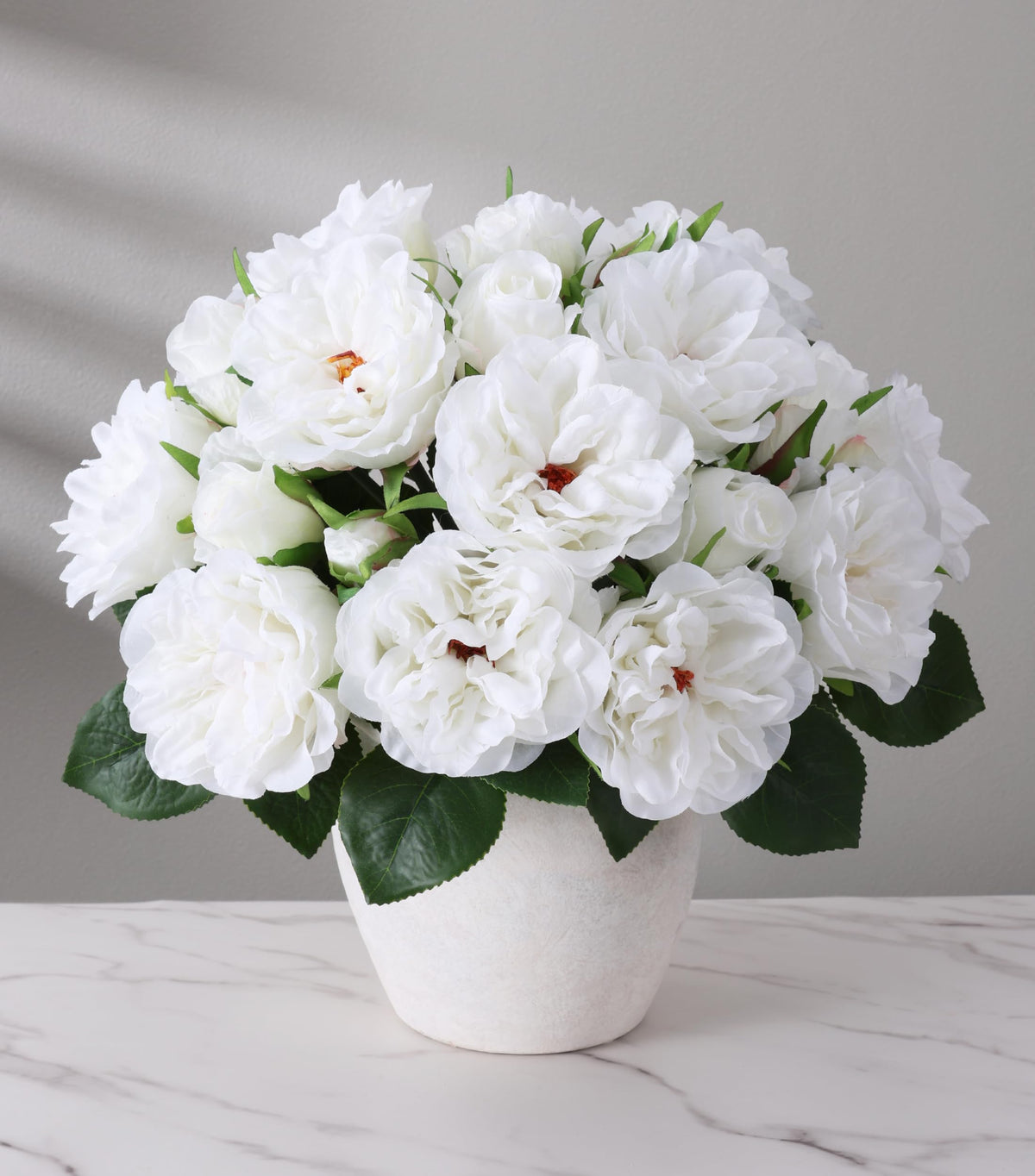 Pink Peonies Artificial Flowers, 11 Pcs Realistic Faux Flowers for Vase, Silk Flowers for Home Decor Indoor, Wedding, Party, Table Centerpiece