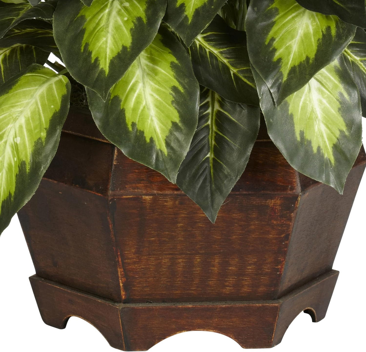 Nearly Natural 24 in Artificial Golden Dieffenbachia Plant with Pot