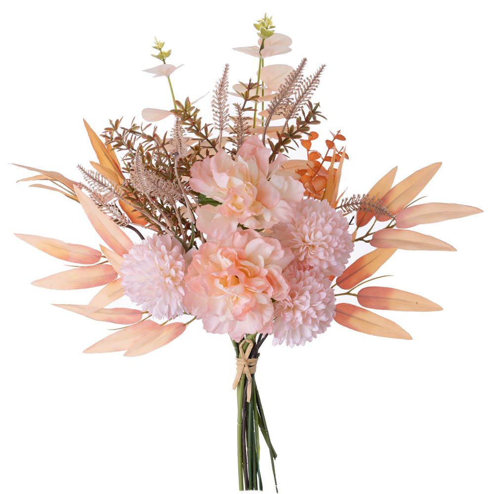 KIRIFLY Artificial Fake Flowers Plants Silk Flower Arrangements Wedding Bouquets Decorations Plastic Floral Table Centerpieces for Home Kitchen Garden Party Décor (Champagne)