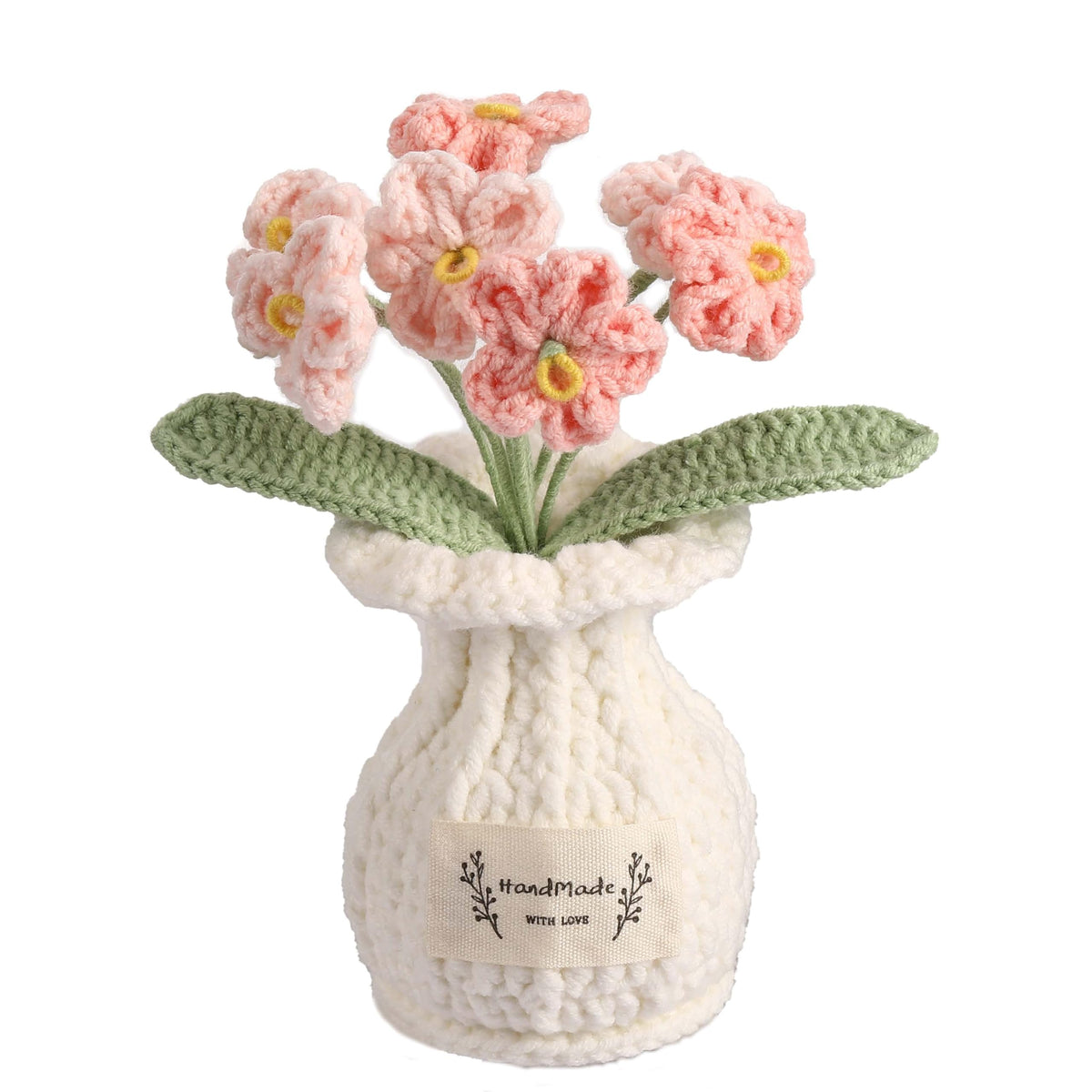 Forget-Me-Not Crochet Flower Potted Plant Gift