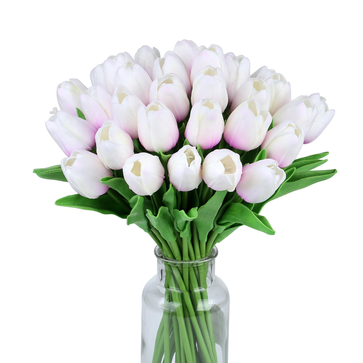 SITUMEIZI Fake Tulips 15pcs Real Touch PU Artificial Flower Assorted Colors