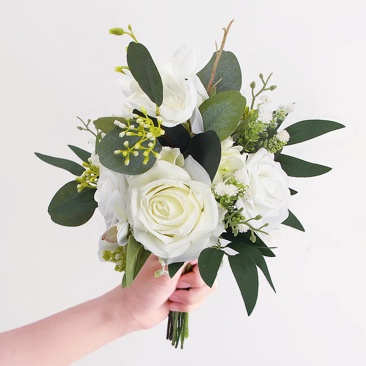 Rinlong Navy Terracotta Bridesmaid Bouquet, Fall Wedding Bouquets