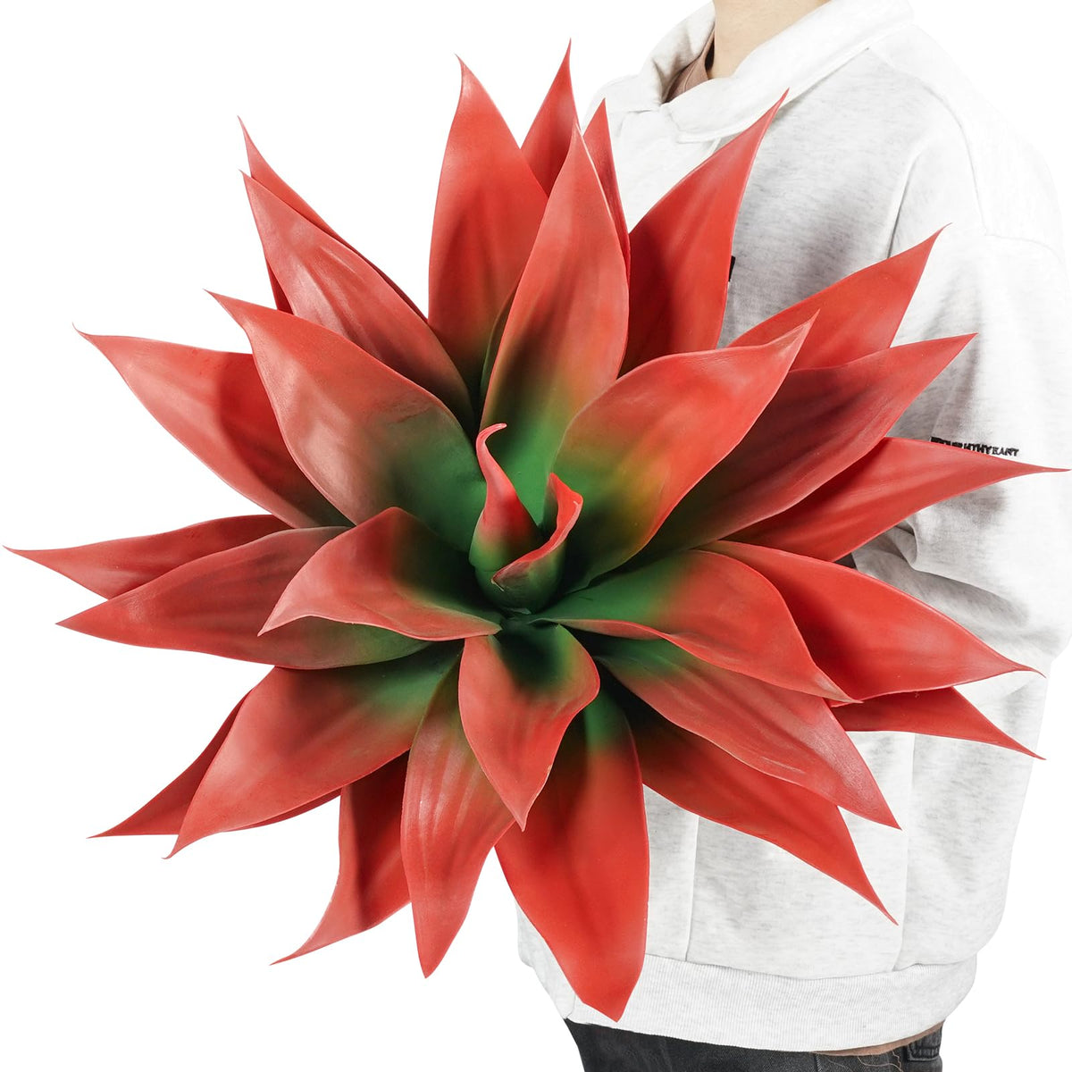 Velener 28 Inch Artificial Agave Plants Outdoor Set, Large Fake Plants Indoor for Home Decor, Realistic UV Resistant Faux Succulents Plants Without Pot, Set of 2