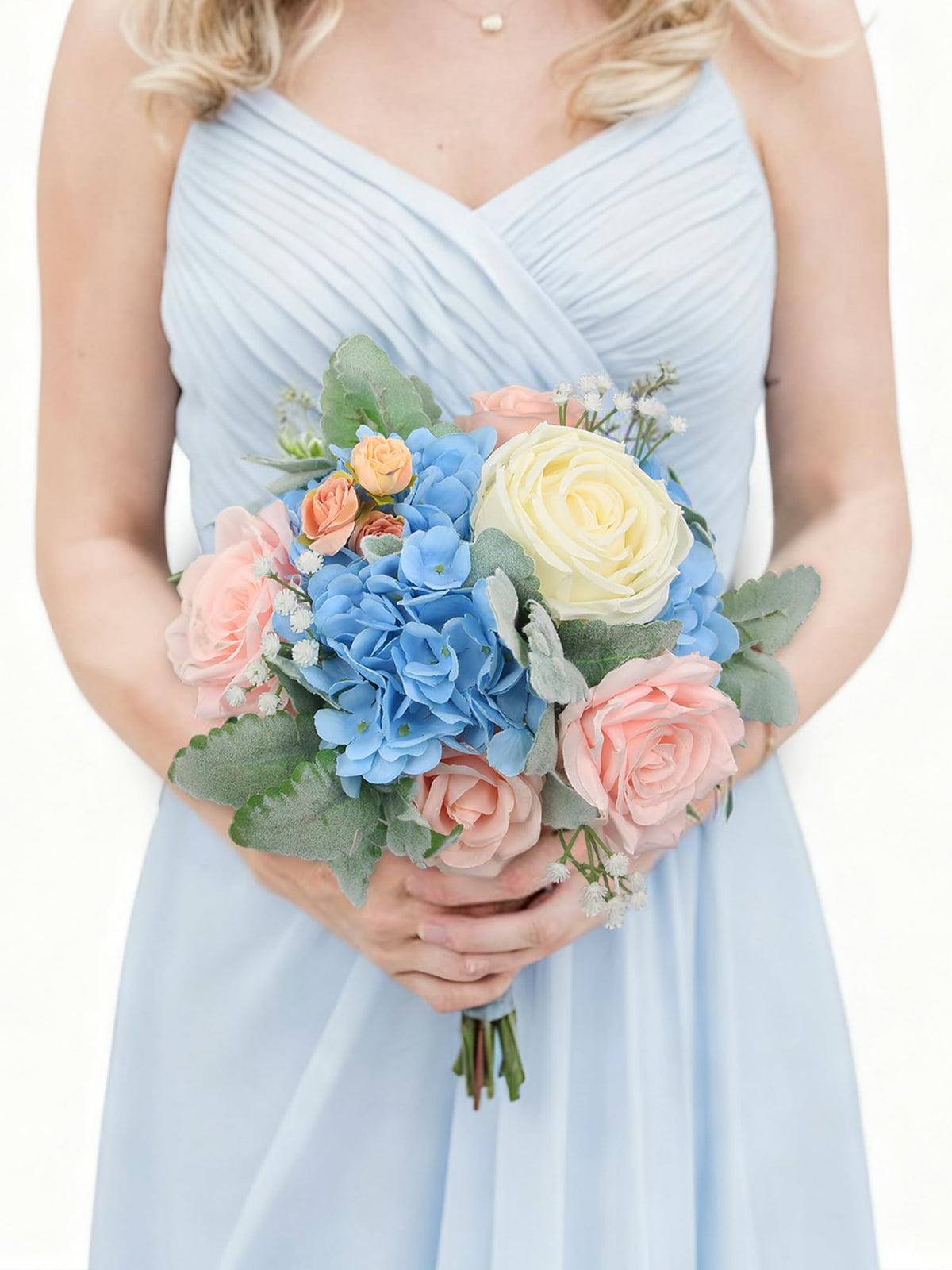 Rinlong Navy Terracotta Bridesmaid Bouquet, Fall Wedding Bouquets