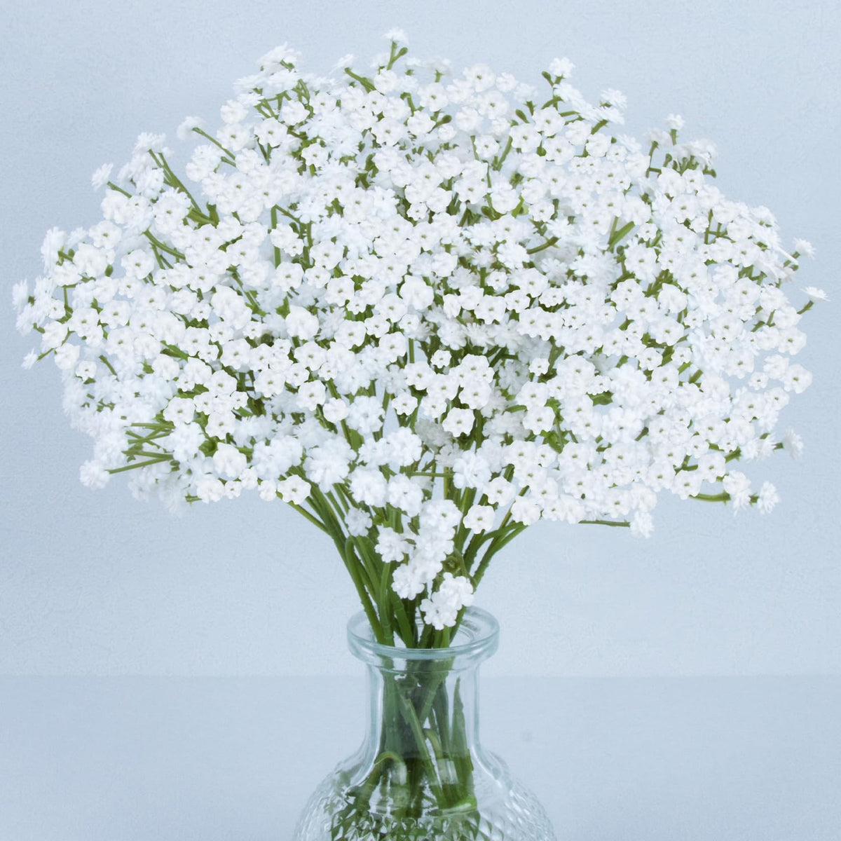 MAQIHAN 6 Babys Breath Artificial Flowers - White Faux Gypsophila Bouquet