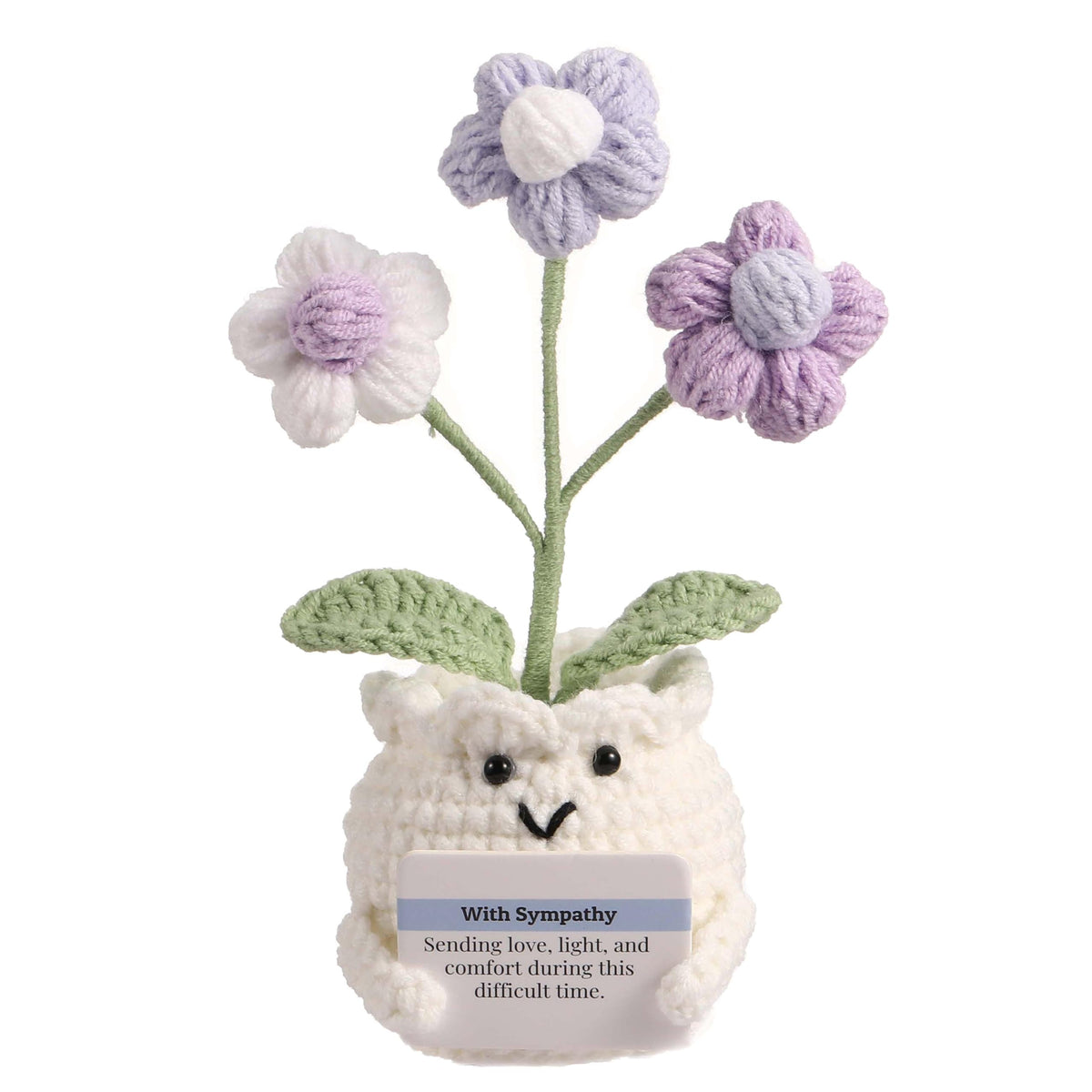 Forget-Me-Not Crochet Flower Potted Plant Gift