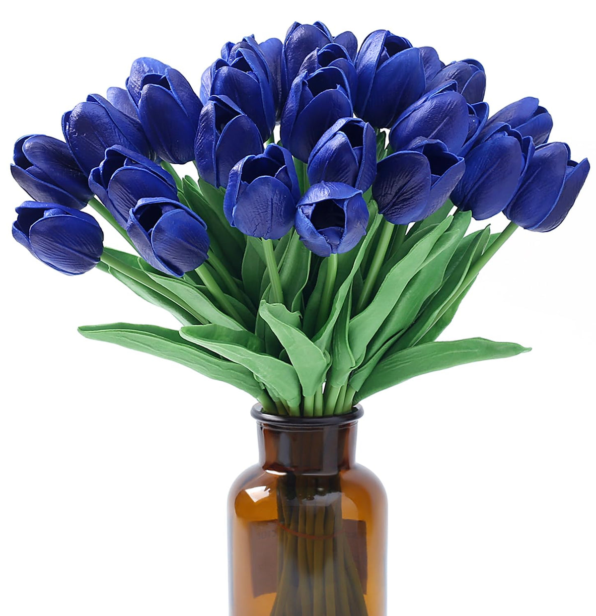 SITUMEIZI Fake Tulips 15pcs Real Touch PU Artificial Flower Assorted Colors