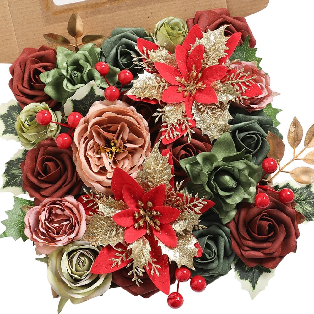 Artificial Flower Assortment for DIY Centerpiece Arrangement Wedding Hand Bouquet Flower Bouquet Centerpiece Arrangement Party Baby Shower Home Decoration (Pink Yellow)
