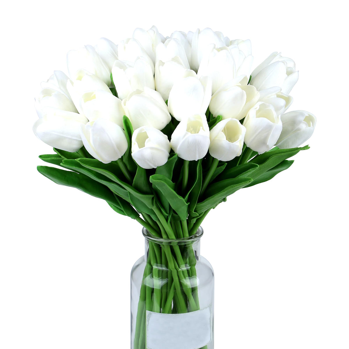 SITUMEIZI Fake Tulips 15pcs Real Touch PU Artificial Flower Assorted Colors