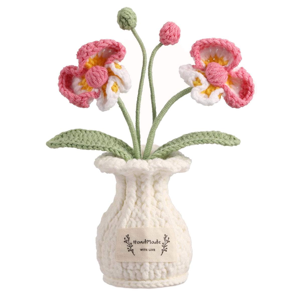 Forget-Me-Not Crochet Flower Potted Plant Gift
