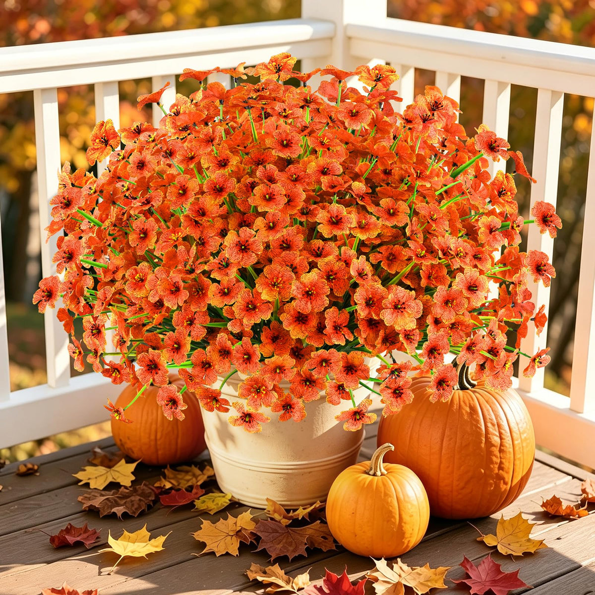 AGIRL Artificial Flowers Outdoor UV Resistant Fake Plant Garden Patio Decor