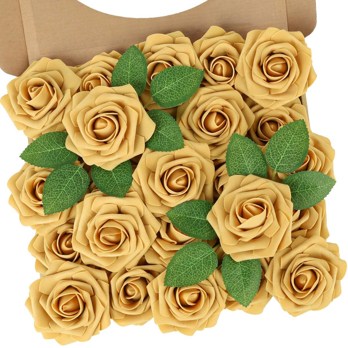 N&T NIETING Artificial Flowers 25Pcs Real Touch Fake Roses Foam Flowers with Stems for DIY Wedding Bridesmaid Bridal Bouquets Centerpieces Home Arrangement Party Tables Decoration,Series Purple