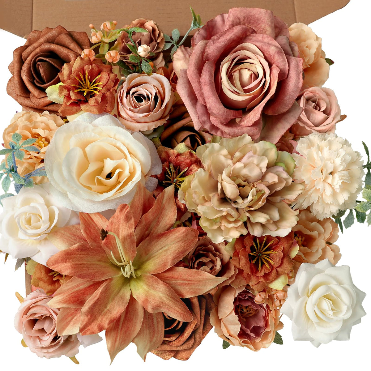 Artificial Flower Assortment for DIY Centerpiece Arrangement Wedding Hand Bouquet Flower Bouquet Centerpiece Arrangement Party Baby Shower Home Decoration (Pink Yellow)