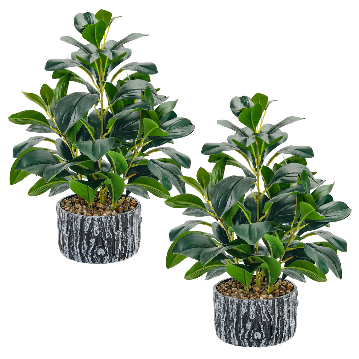Der Rose 15.7" Small Artificial Plant Indoor for Shelf Desk Entryways Decor