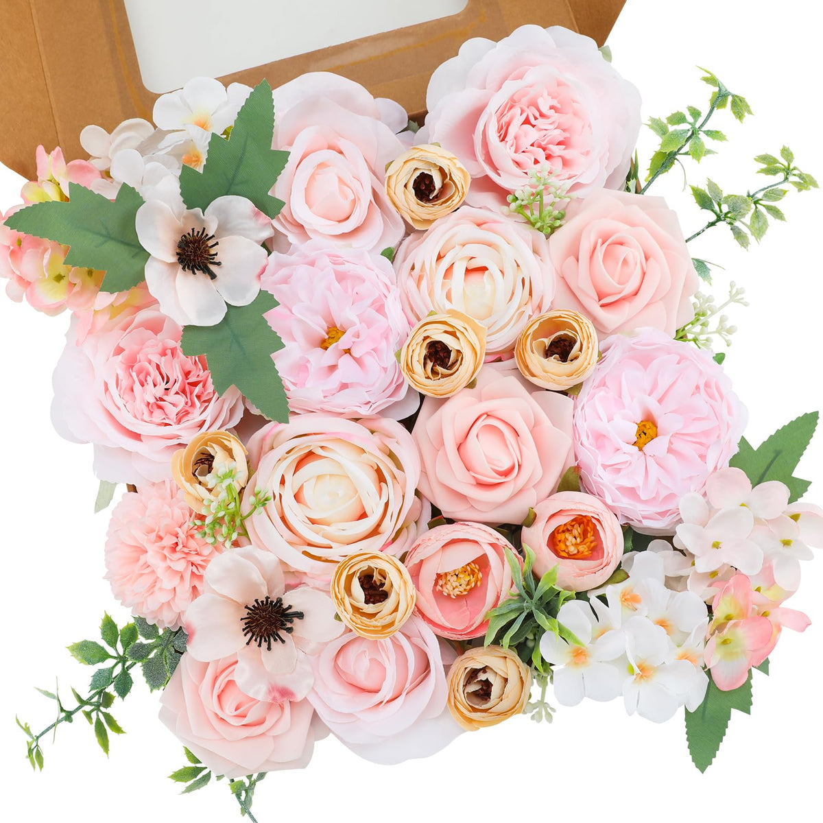 Floweroyal Artificial Flowers Combo Purple Flowers Mix Silk Flowers Dahlia Roses with Stems for DIY Wedding Bridal Bouquets, Baby Shower, Floral Arrangement, Table Centerpieces, Home Decorations.