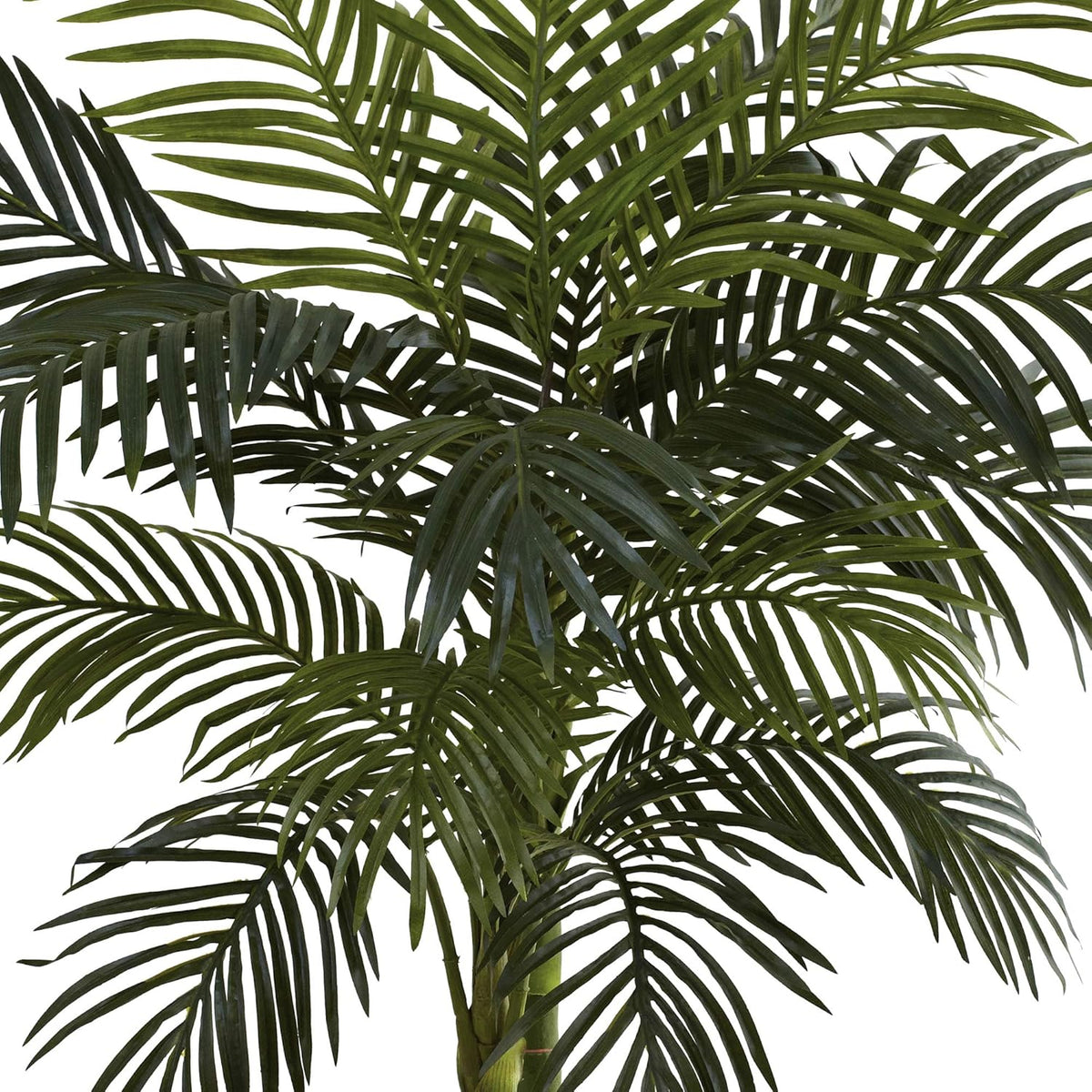 Nearly Natural 4 ft Artificial Golden Cane Palm Tree with Nursery Pot