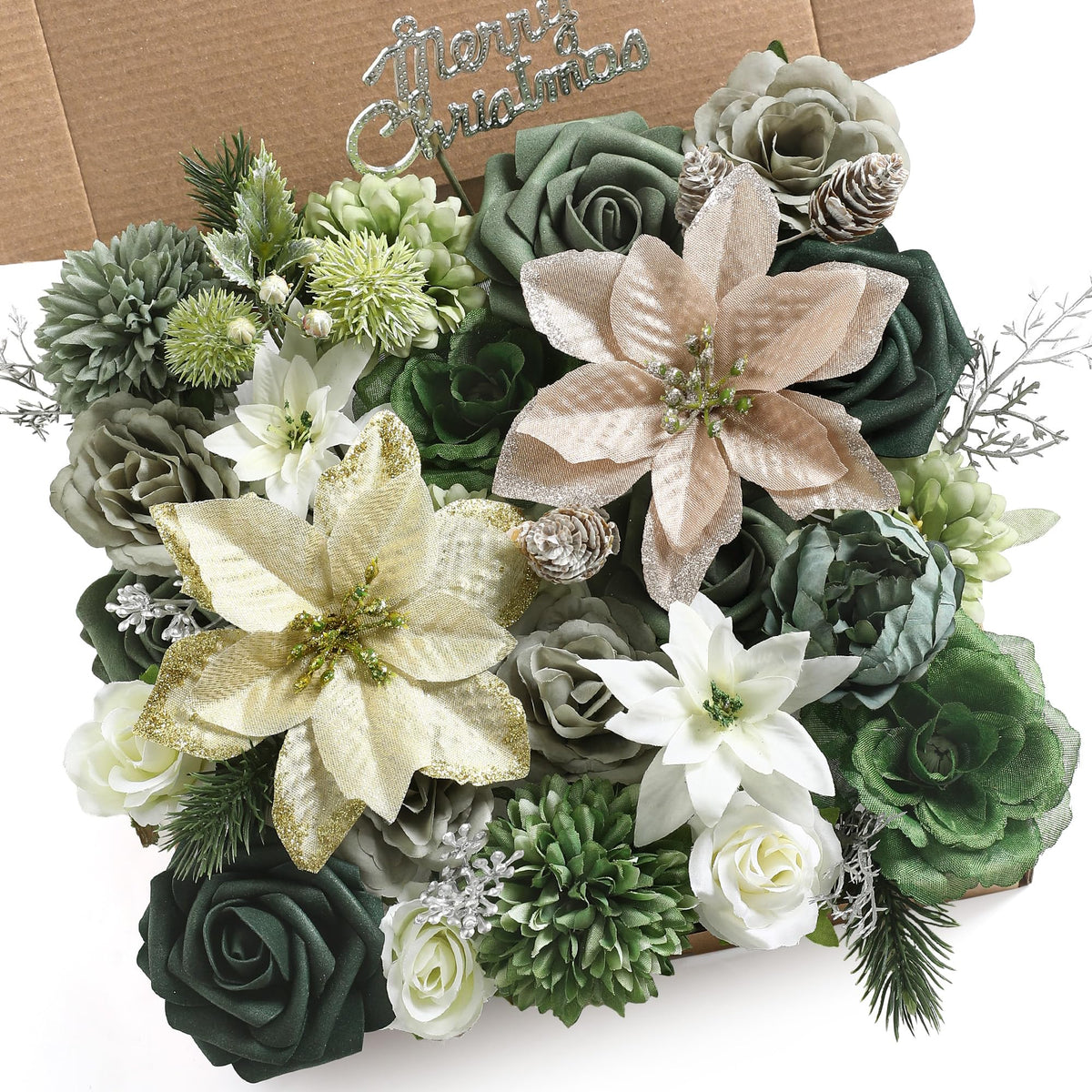 Artificial Flower Assortment for DIY Centerpiece Arrangement Wedding Hand Bouquet Flower Bouquet Centerpiece Arrangement Party Baby Shower Home Decoration (Pink Yellow)