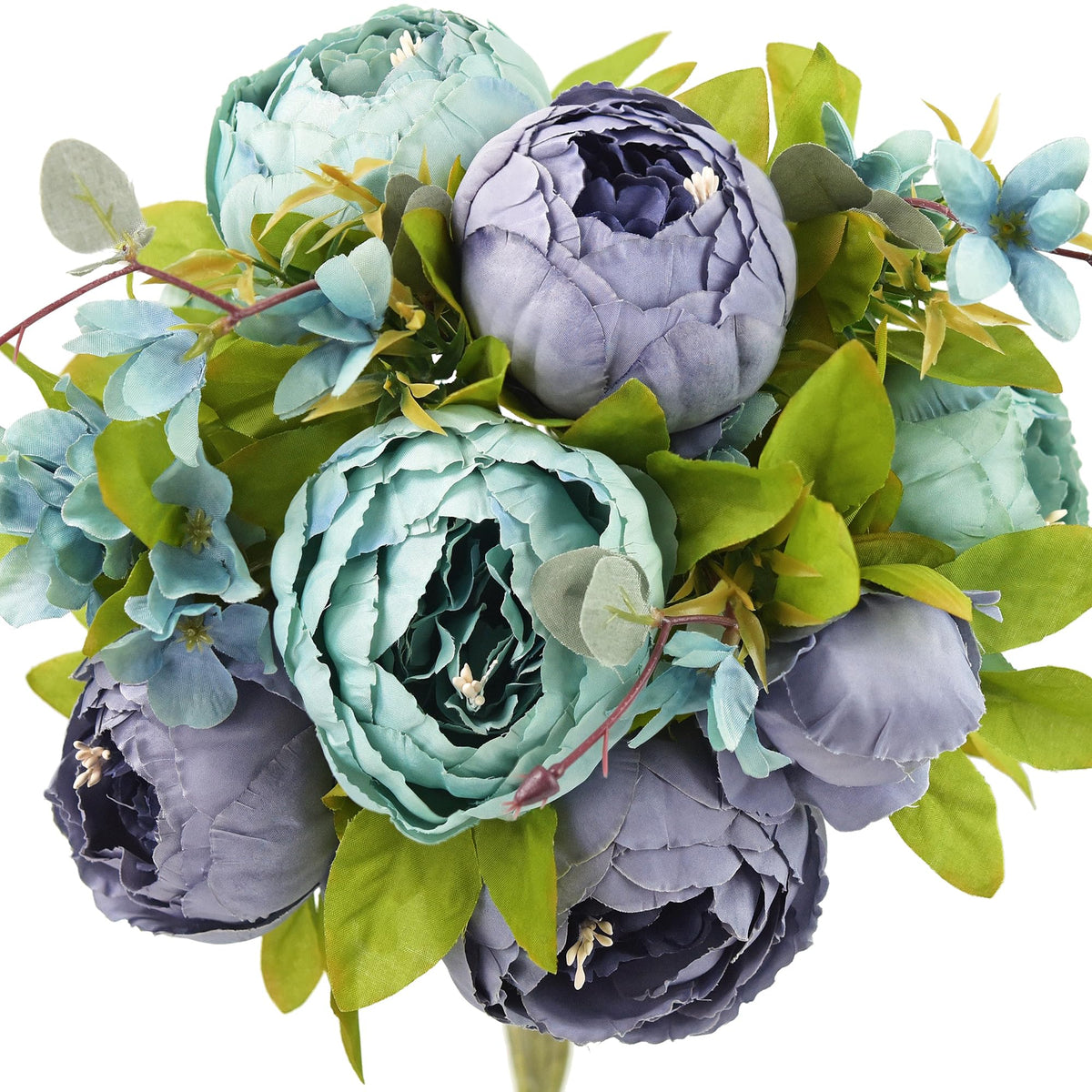 FiveSeasonStuff Artificial Peony Bouquet, Pink, Beige & Green Silk Flowers for Wedding Centerpieces, Bridal Bouquets & Home Decor – Spring Waltz