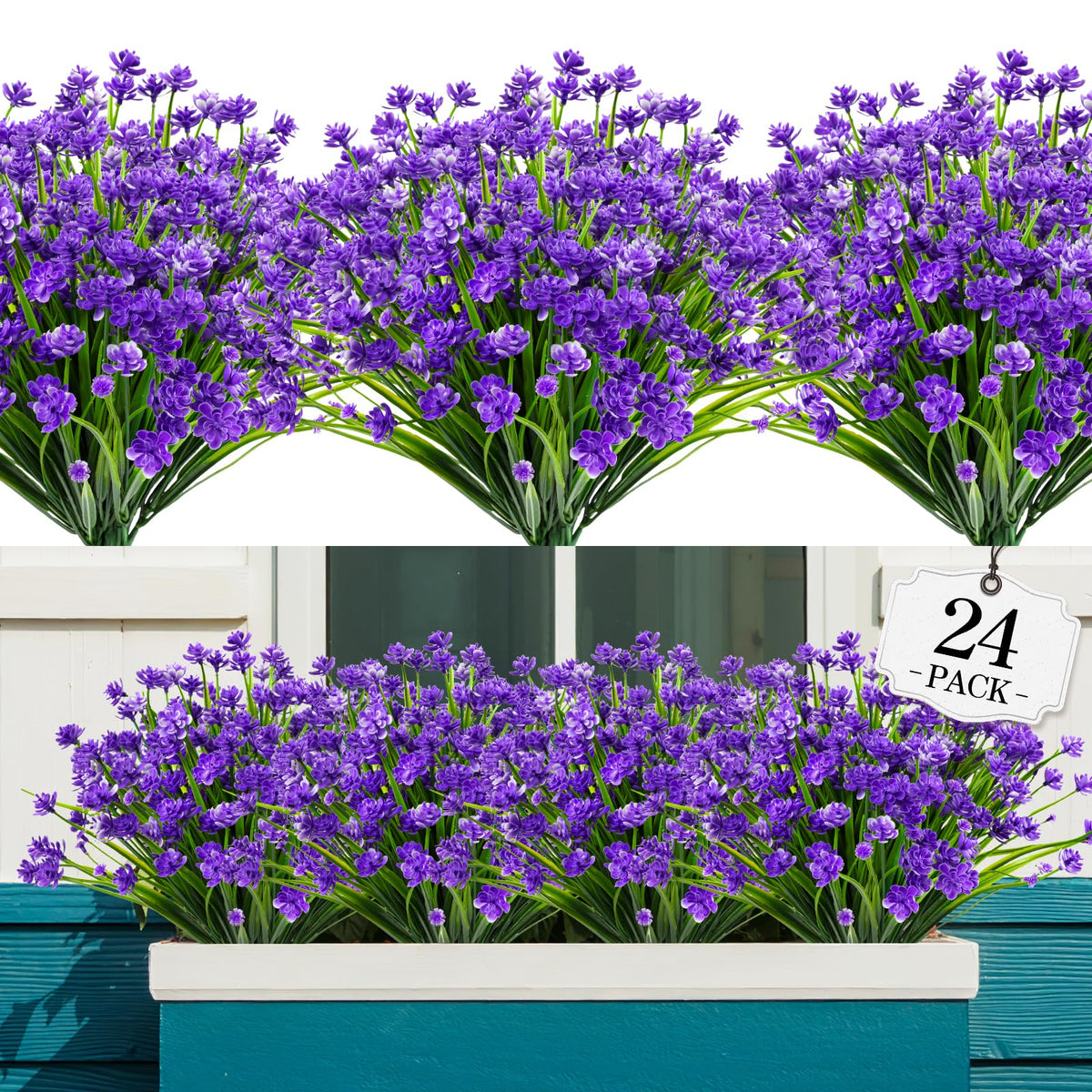 AGIRL Artificial Flowers Outdoor UV Resistant Fake Plant Garden Patio Decor